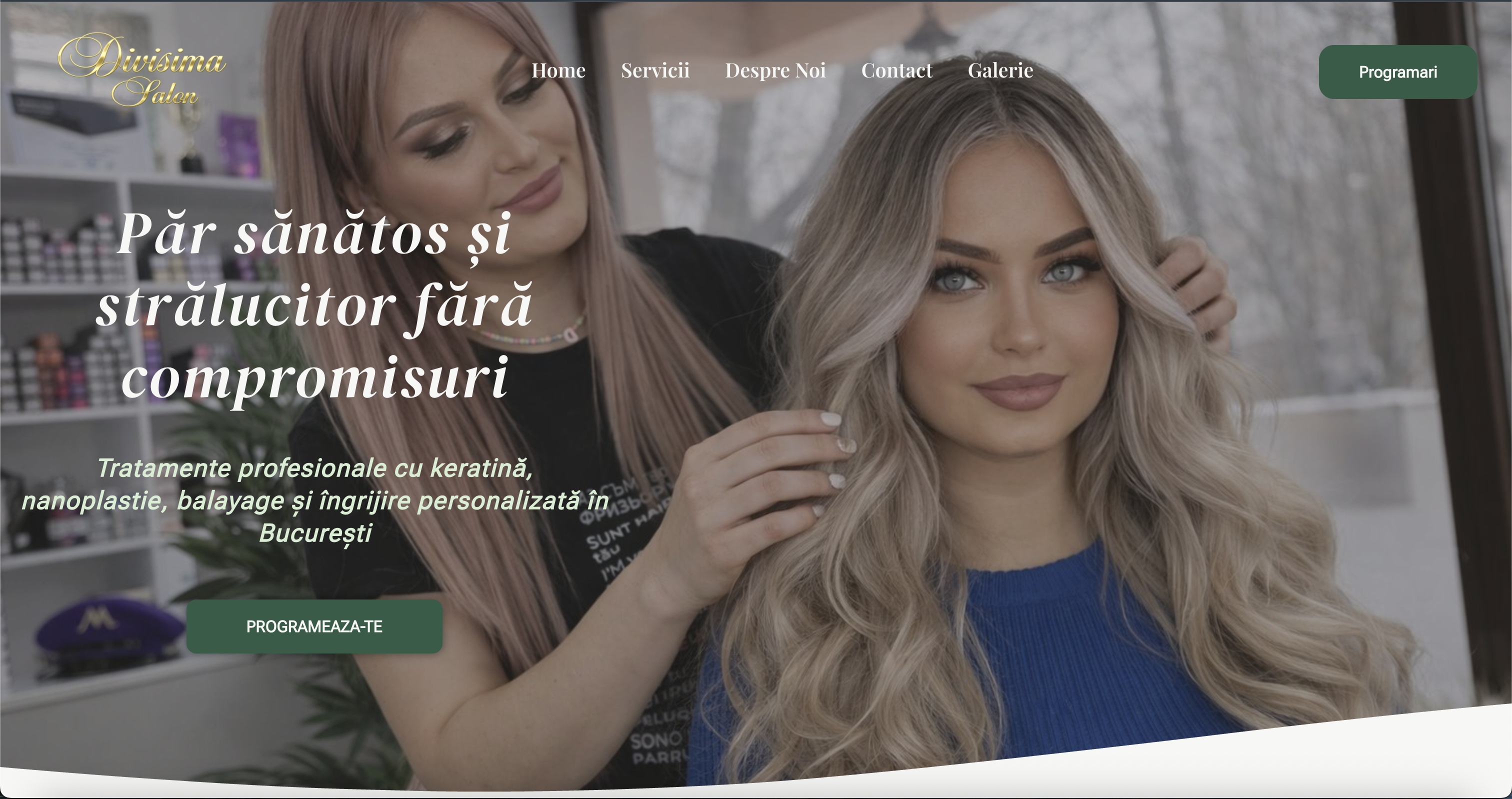 Divisima Salon website